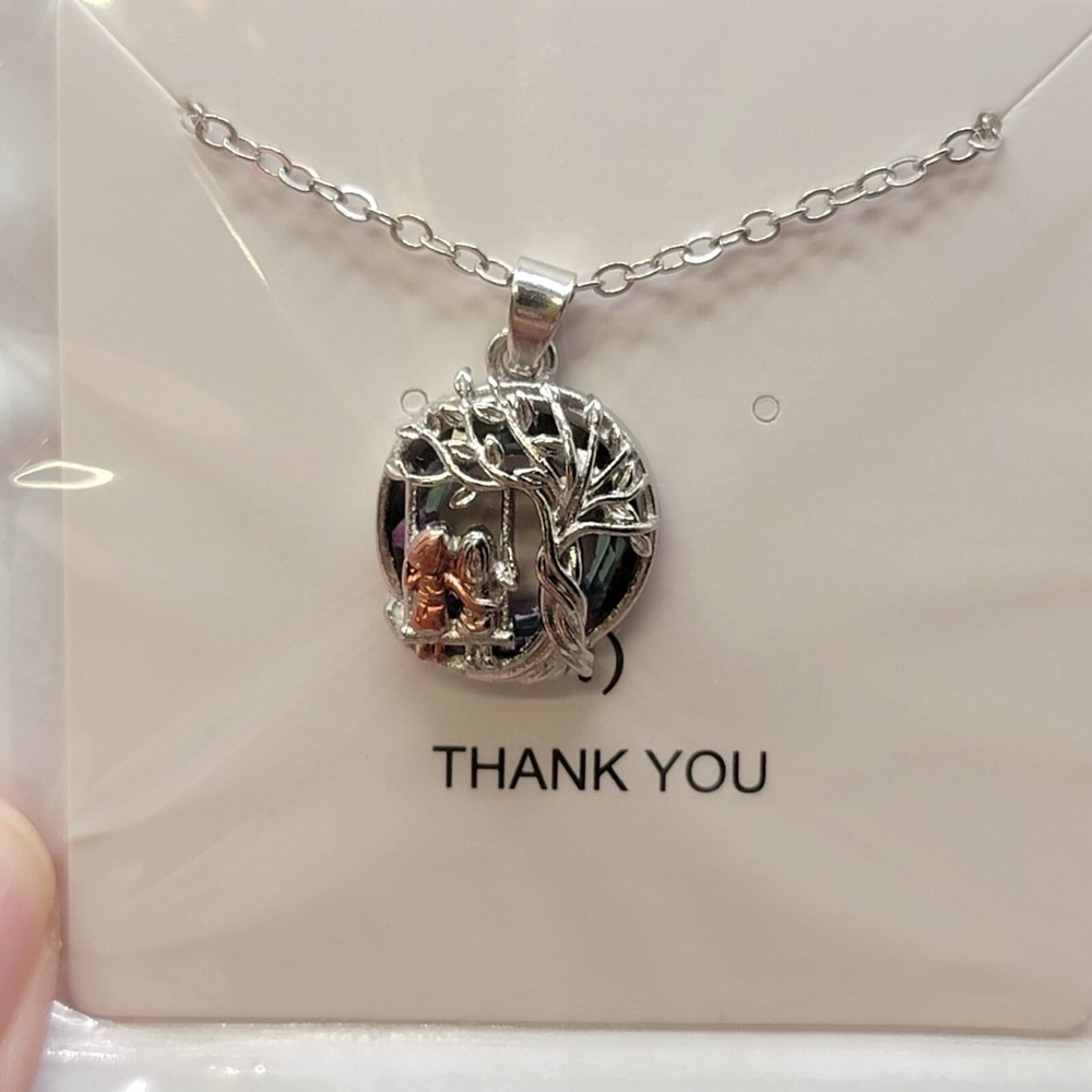 Tree Of Life Rainbow Sister Friendship Necklace pendant